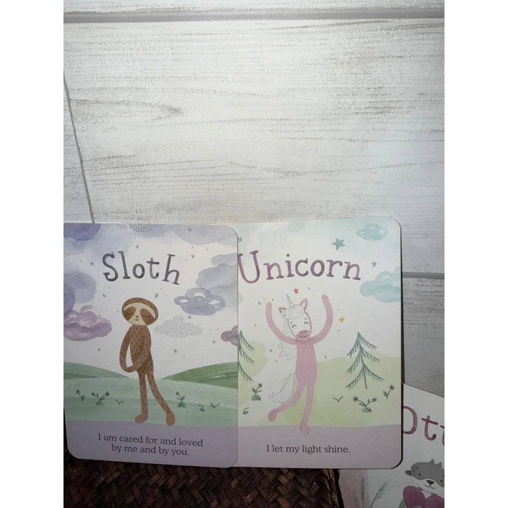 Slumberkins Affirmation Board Cards Lot Dragon Sloth Halloween Fright Alpaca Fox